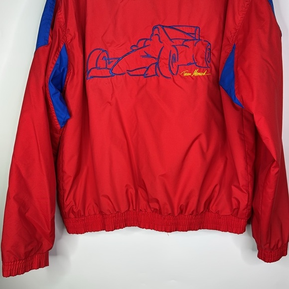Vintage Team Menard Red Lightweight Racing Jacket Size Medium - Picture 6 of 11